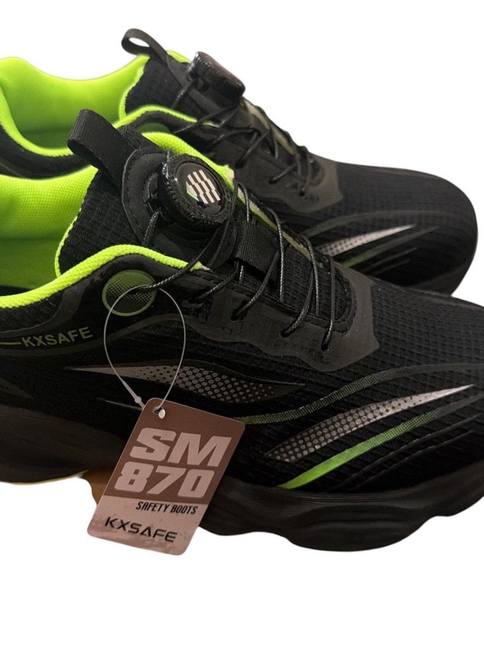 Nike Women’s Athletic Sneakers — Black & Neon Green